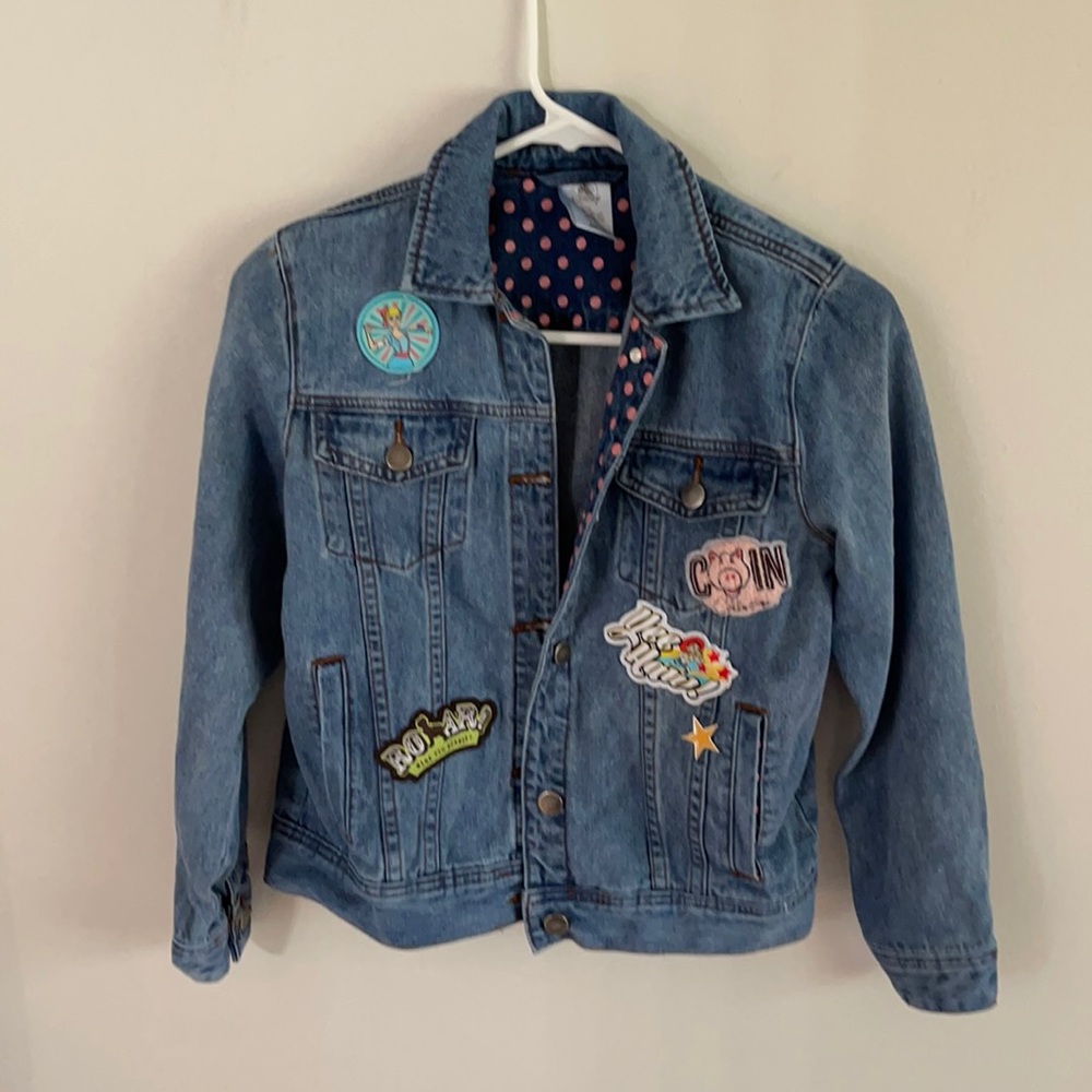 Girls Disney toy story themed denim jean jacket size 9/10